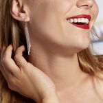 Boucles D'oreilles Pendantes Freja Argent Blanc - Pendantes Femme | Marc Orian