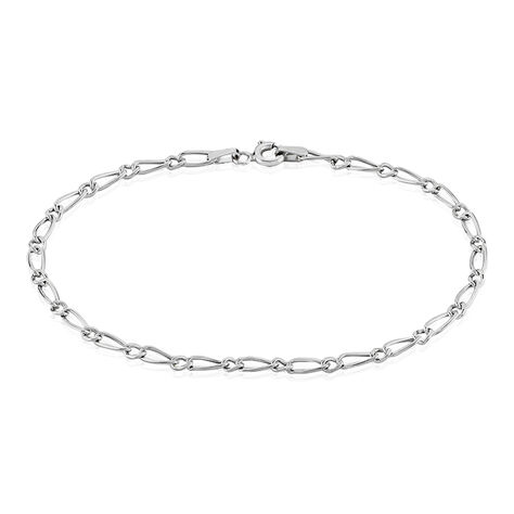 Bracelet Ophelio Maille Alternee 1/1 Or Blanc - Bracelets mailles Femme | Marc Orian
