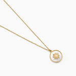 Collier Soleil Eternel Or Jaune Nacre - Colliers avec pierres Femme | Marc Orian