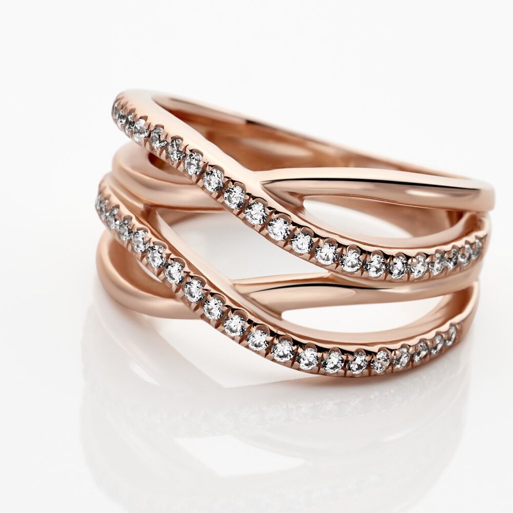 Bague Moisette Argent Rose Oxyde De Zirconium - Bagues avec pierre Femme | Marc Orian