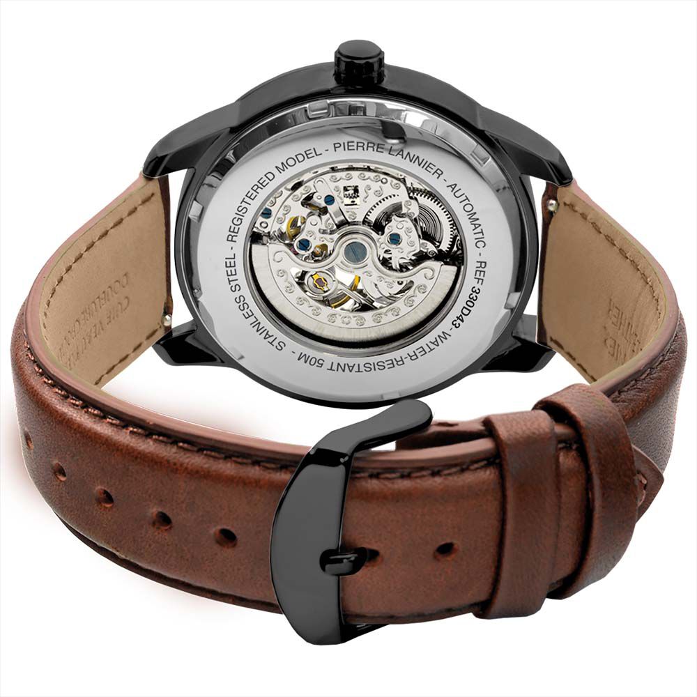 Montre Pierre Lannier Automatique 44 Noir - Montres automatiques Homme | Marc Orian