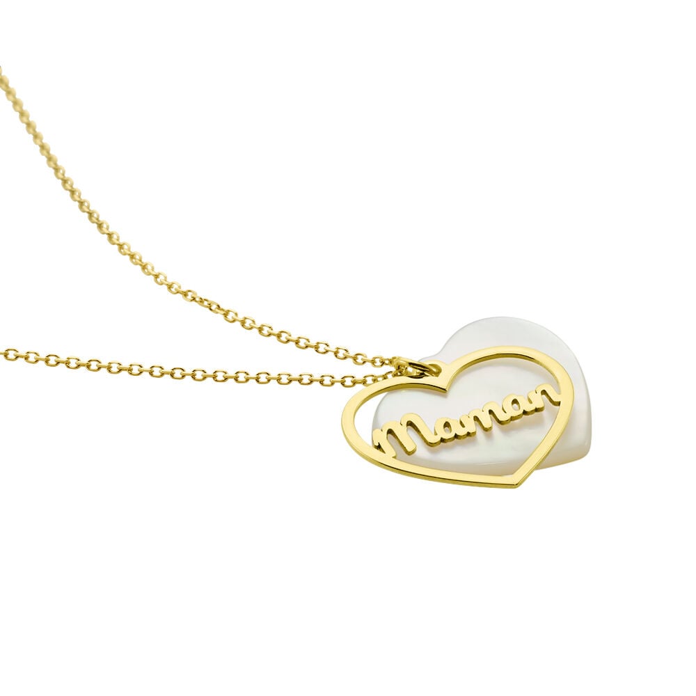 Collier Or Jaune Sylvester Nacre - Colliers avec pierres Femme | Marc Orian