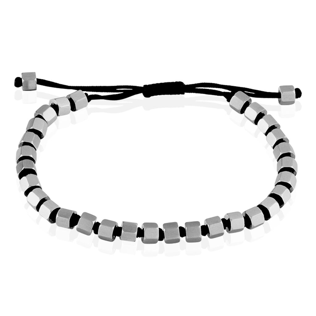 Bracelet Bassirou Acier Blanc - Bracelets cordons Homme | Marc Orian