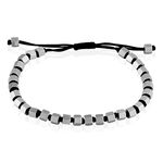 Bracelet Bassirou Acier Blanc - Bracelets cordons Homme | Marc Orian
