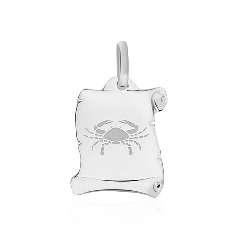 Pendentif Zodiaque Parchemin Argent Blanc - Bijoux personnalisés Famille | Marc Orian