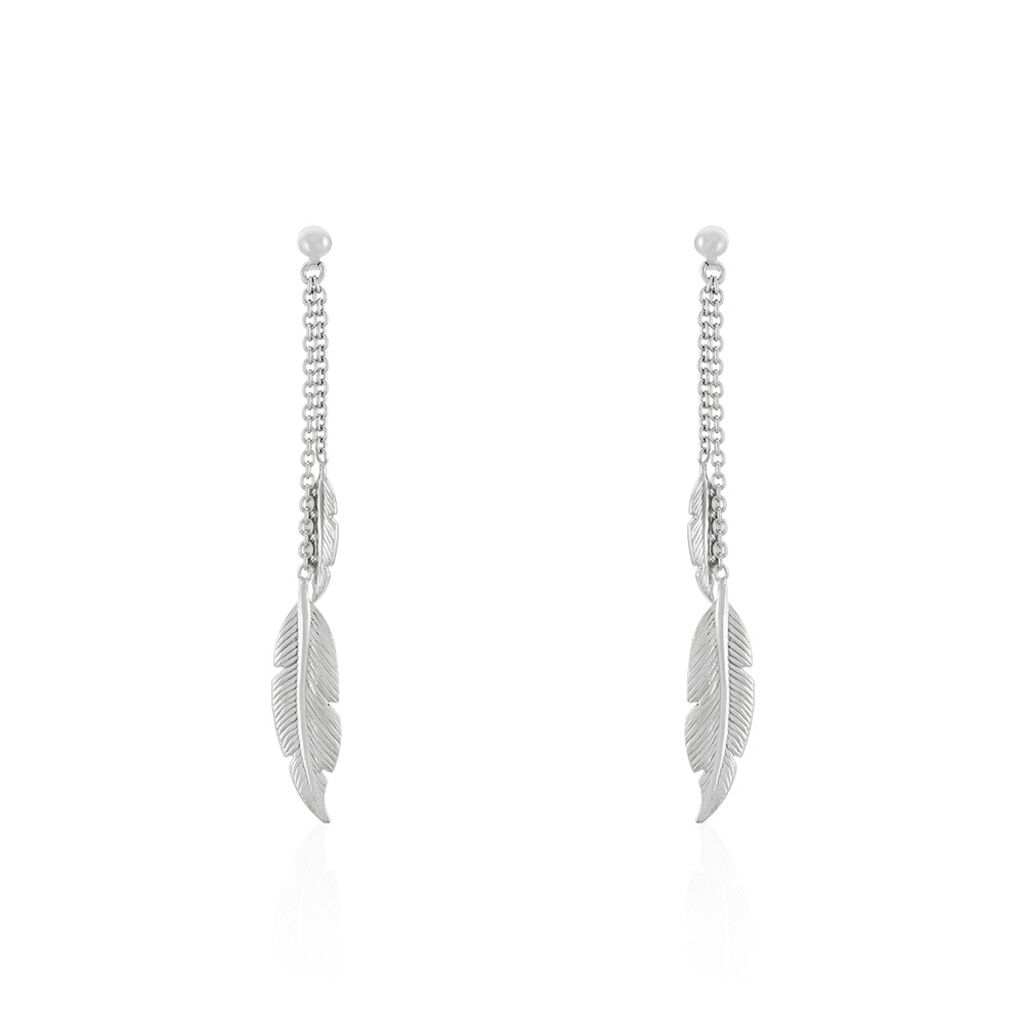 Boucles D'oreilles Pendantes Argent Blanc Irene - Pendantes Femme | Marc Orian