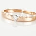 Bague Lou Or Rose Diamant - Solitaires Femme | Marc Orian
