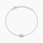 Bracelet Rio Argent Blanc Oxyde De Zirconium - Bracelets fantaisie Femme | Marc Orian