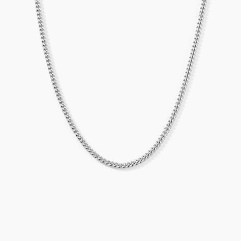 Chaîne Clementine Argent Blanc - Chaines Homme | Marc Orian