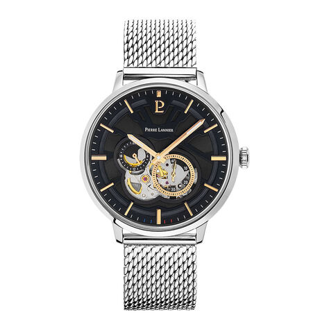 Montre Pierre Lannier Trio Noir - Montres automatiques Homme | Marc Orian