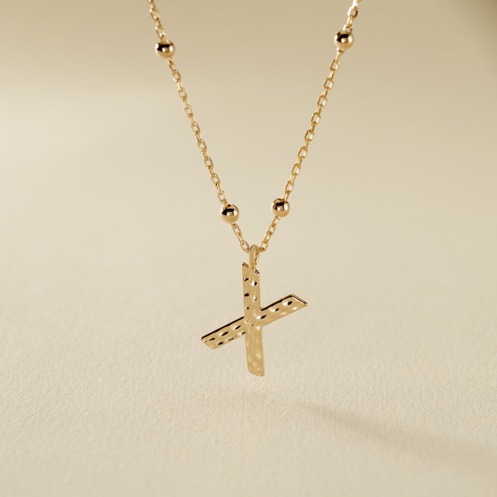 Collier Plaqu&eacute; Or Jaune Lettra - Colliers fantaisie Femme | Marc Orian