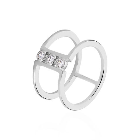 Bague Kanza Argent Blanc Oxyde De Zirconium - Bague fantaisie Femme | Marc Orian