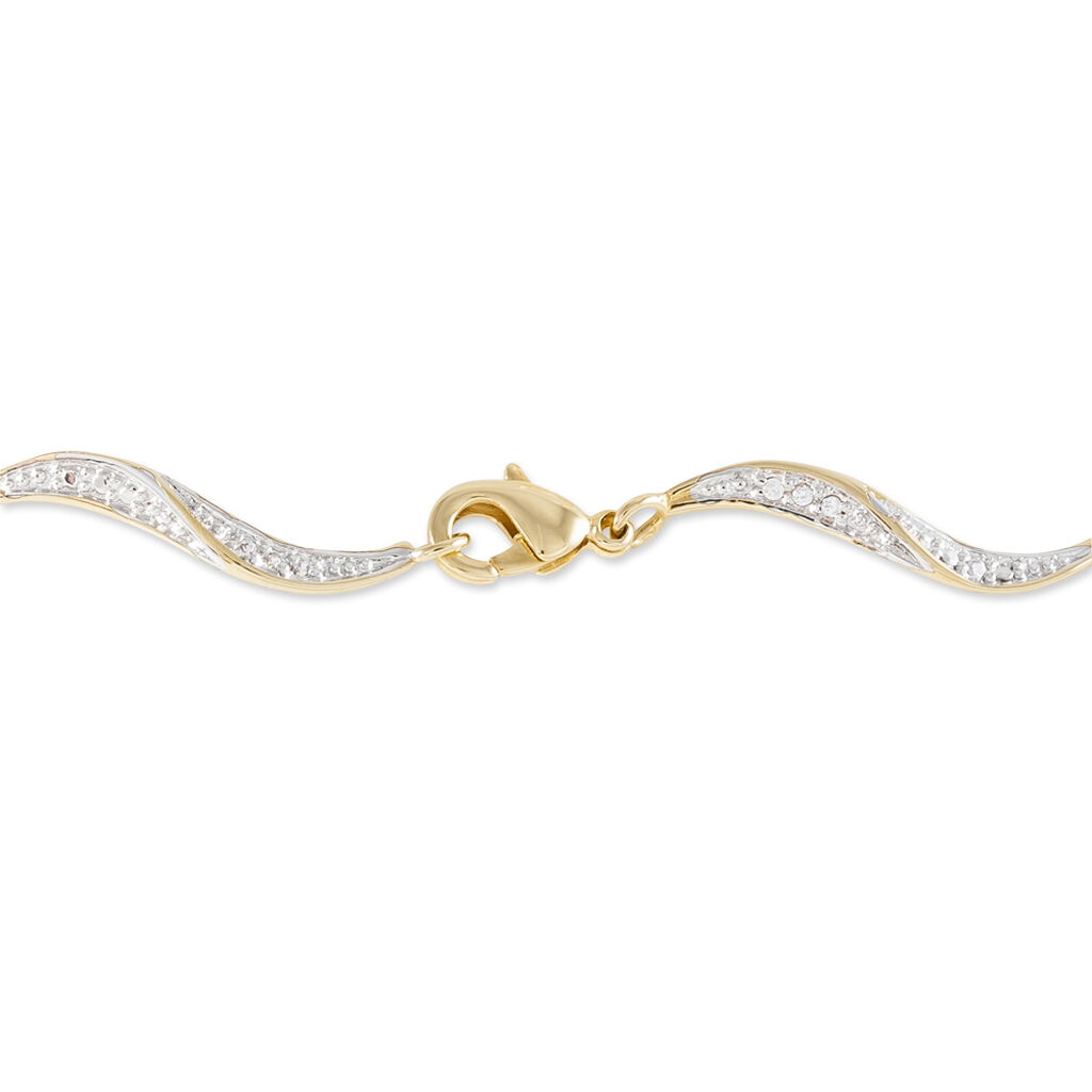 Bracelet Caralia Plaqué Or Jaune Oxyde De Zirconium - Bracelets chaînes Femme | Marc Orian