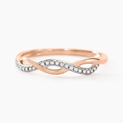 Bague Alizee Or Rose Diamant - Bagues pierres précieuses Femme | Marc Orian