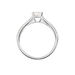Bague Solitaire Hamane Argent Blanc Oxyde De Zirconium