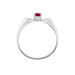 Bague Edgina Or Blanc Rubis Et Diamant - Bagues vintage Femme | Marc Orian