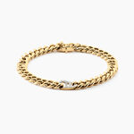 Bracelet Haskel Or Jaune Diamant - Bracelets mailles Homme | Marc Orian