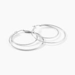 Cr&eacute;oles Argent Blanc Marjorie - Cr&eacute;oles Femme | Marc Orian