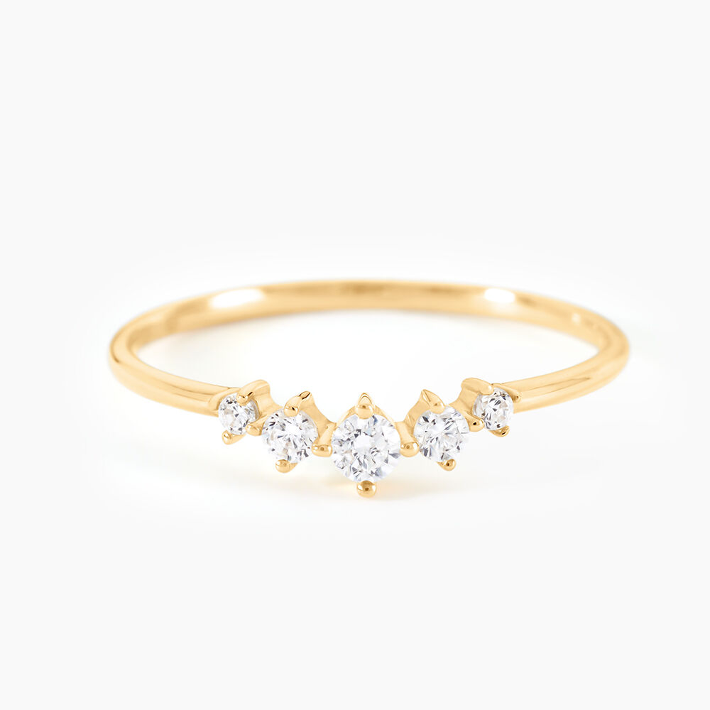 Bague Illumia Or Jaune Oxyde De Zirconium - Solitaires Femme | Marc Orian