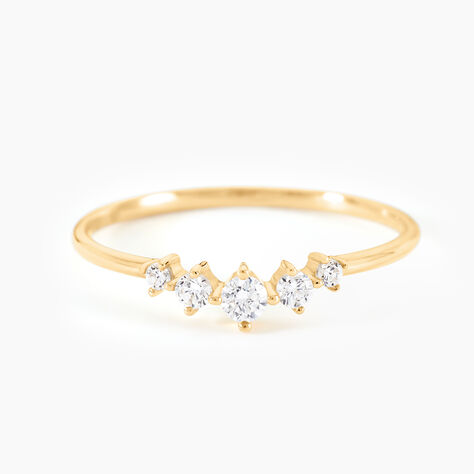 Bague Illumia Or Jaune Oxyde De Zirconium - Solitaires Femme | Marc Orian