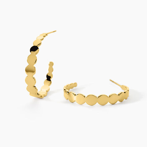 Créoles Acier Doré Naomi - Créoles Femme | Marc Orian