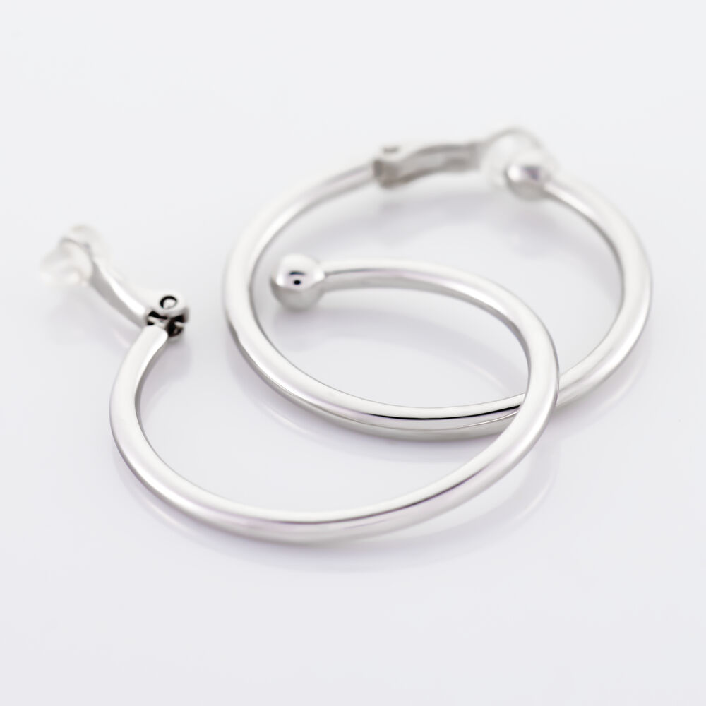 Cr&eacute;oles Maxa Argent Blanc - Cr&eacute;oles Femme | Marc Orian