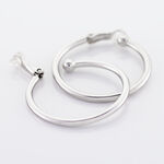 Cr&eacute;oles Maxa Argent Blanc - Cr&eacute;oles Femme | Marc Orian