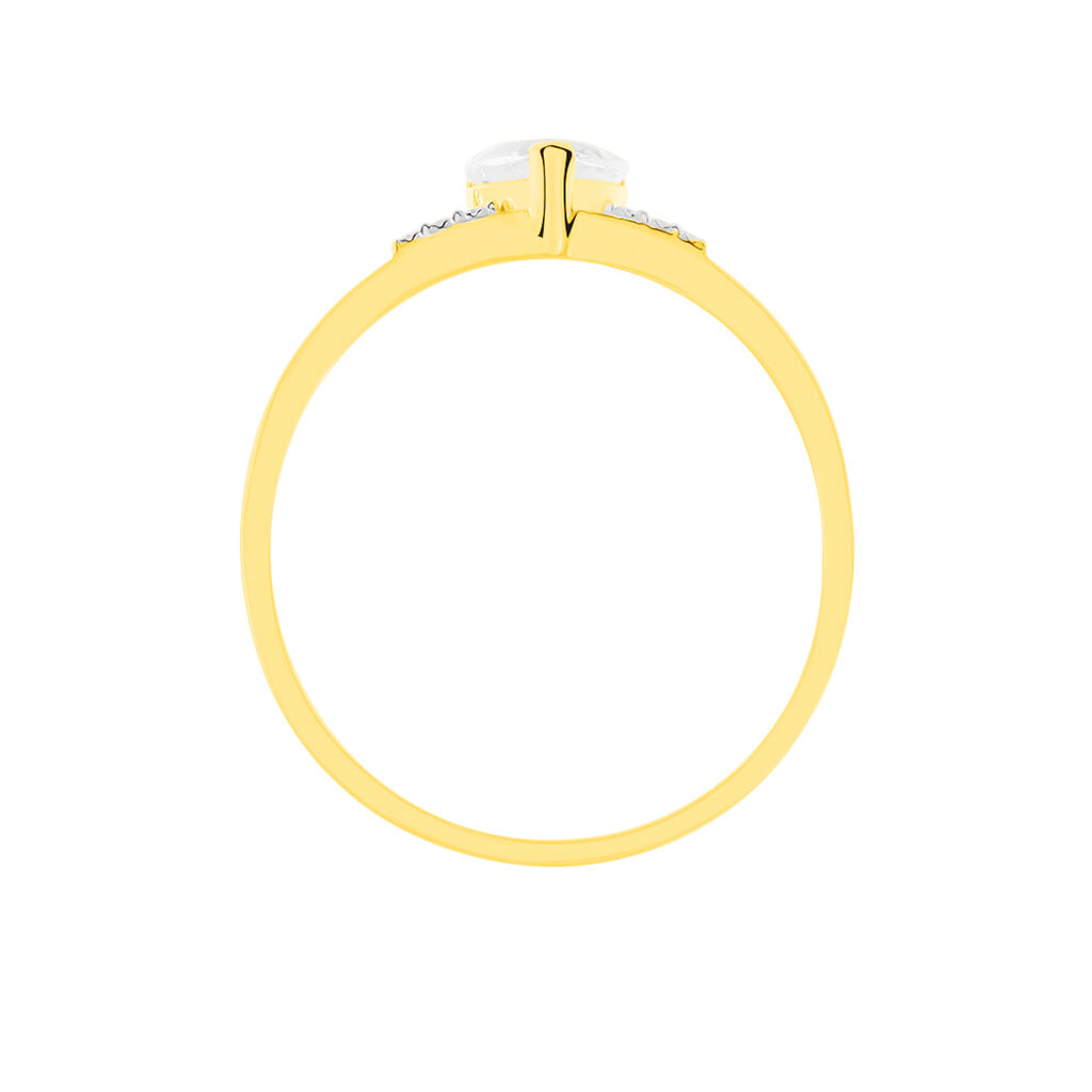 Bague Grishilda Or Jaune Oxyde Oxyde - Bagues Solitaire Femme | Marc Orian