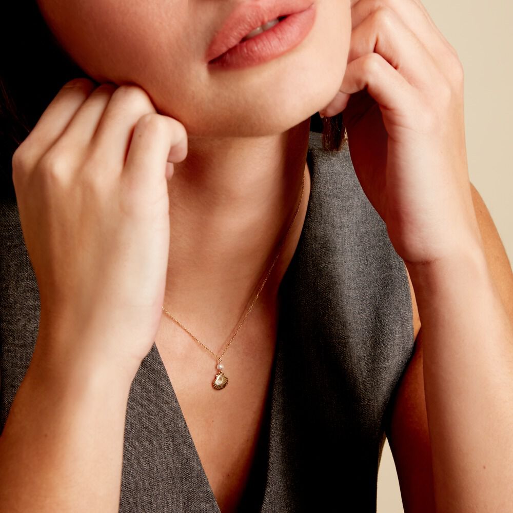Collier Vitamin Sea Or Jaune Perle De Culture - Colliers avec pierres Femme | Marc Orian