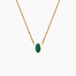 Collier Jerry Or Jaune Malachite - Colliers avec pierres Femme | Marc Orian