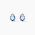 Boucles D'oreilles Puces Argent Blanc Tania Oxydes De Zirconium - Puces Femme | Marc Orian