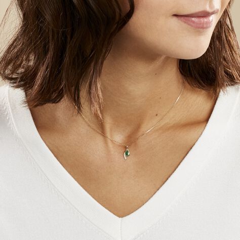 Collier Emotion Or Jaune Emeraude Diamant - Colliers Femme | Marc Orian