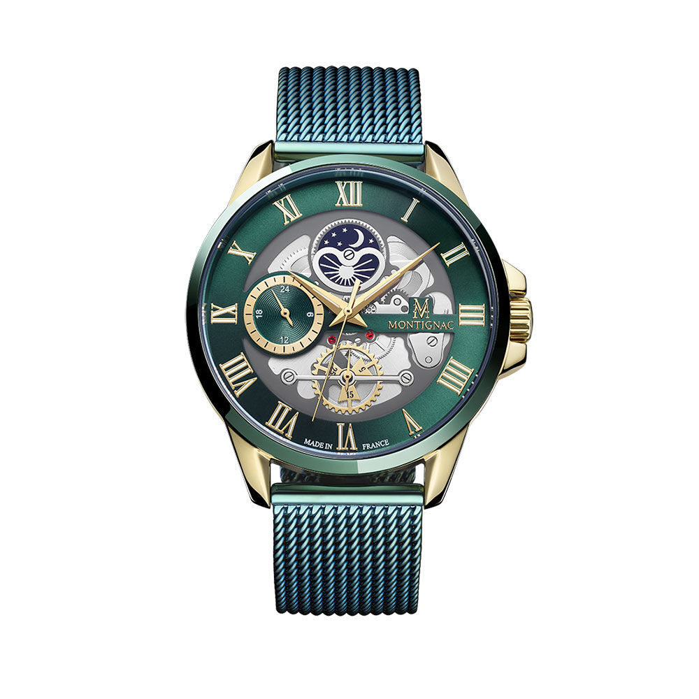 Montre Montignac Round Vert - Montres étanches Homme | Marc Orian