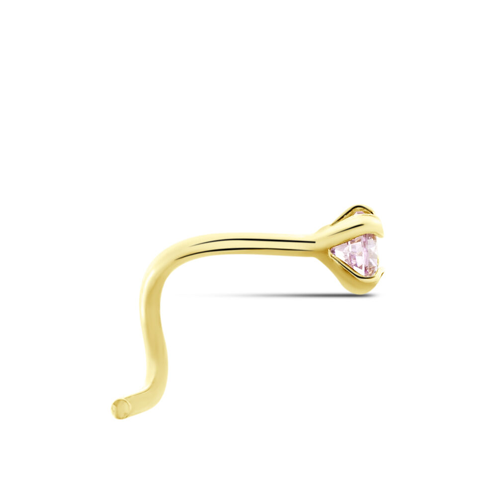 Piercing De Nez Or Jaune Oxyde De Zirconium - Piercing Nez Femme | Marc Orian