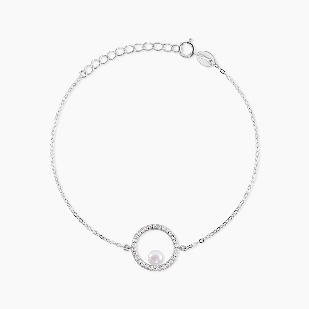 Bracelet Marthe Argent Blanc Perle De Culture Et Oxyde De Zirconium - Bracelets fantaisie Femme | Marc Orian