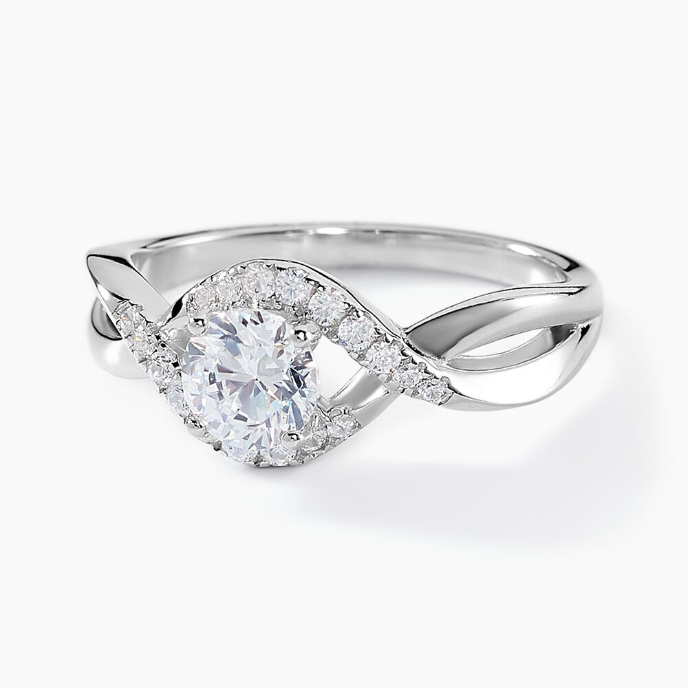 Bague Amarissa Argent Blanc Oxyde De Zirconium - Solitaires Femme | Marc Orian