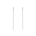 Boucles D'oreilles Pendantes Garsha Argent Blanc Oxyde De Zirconium - Pendantes Femme | Marc Orian