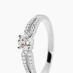 Bague Solitaire Katalina Or Blanc Diamant - Solitaires Femme | Marc Orian