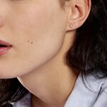 Boucles D'oreilles Puces Darina Noeud Or Jaune Oxyde De Zirconium - Puces Famille | Marc Orian