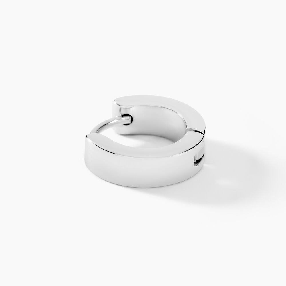 Créole Unitaire Helgo Acier Blanc - Piercings d'oreilles Homme | Marc Orian