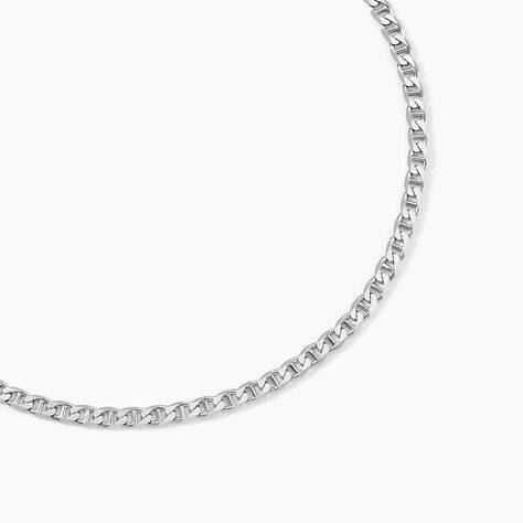 Chaîne Piato Marine Argent Blanc - Chaines Homme | Marc Orian