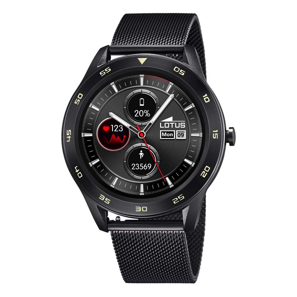 Coffret De Montre Lotus Connectée Smartwach Noir - Montres étanches Homme | Marc Orian