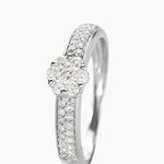 Bague Praya Or Blanc Diamant - Bagues fian&ccedil;ailles Femme | Marc Orian