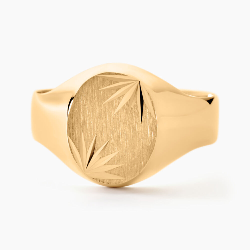 Chevaliere Ovale Diamantee Soleil Or Jaune B3HMJW0119J Marc Orian Bijouterie en ligne