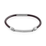 Bracelet Acier Blanc Gaspard - Bracelets cuir Homme | Marc Orian