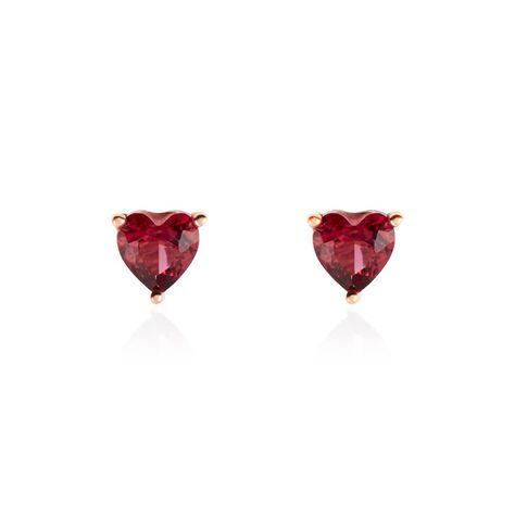 Boucles D'oreilles Kelvyn Argent Rose Oxyde - Puces Femme | Marc Orian