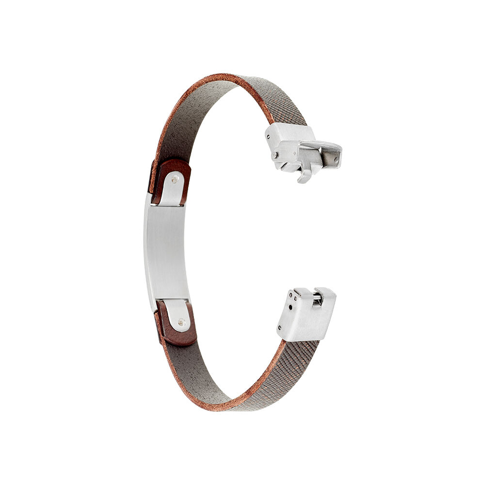 Bracelet Caesar Acier Blanc - Bracelets cuir Homme | Marc Orian
