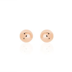 Boucles D'oreilles Puces Virgie Argent Rose - Clous d'oreilles Femme | Marc Orian