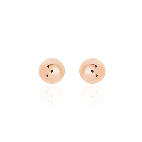 Boucles D'oreilles Puces Virgie Argent Rose - Clous d'oreilles Femme | Marc Orian