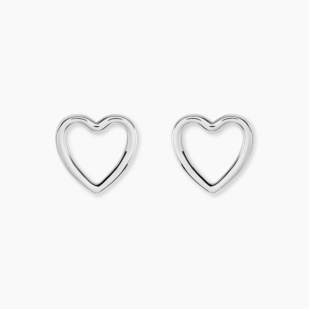Boucles D'Oreilles Puces Folant Argent Blanc - Puces Femme | Marc Orian